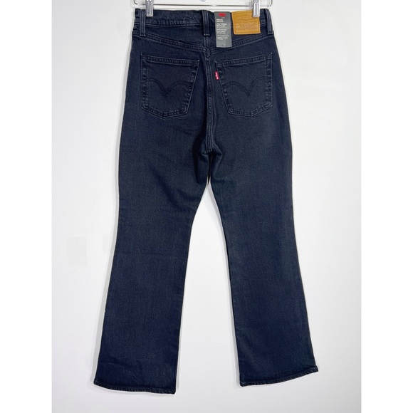 Levis NWT Ribcage Boot Jeans Black Lake - Picture 4 of 13